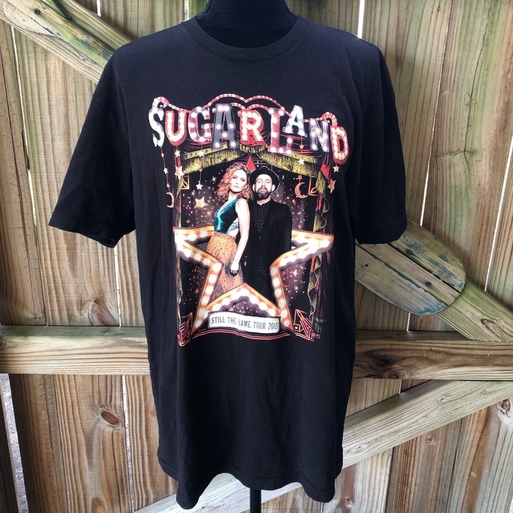 Sugarland Still the Same 2018 Concert Tour Black Short Sleeve Cotton T-Shirt L